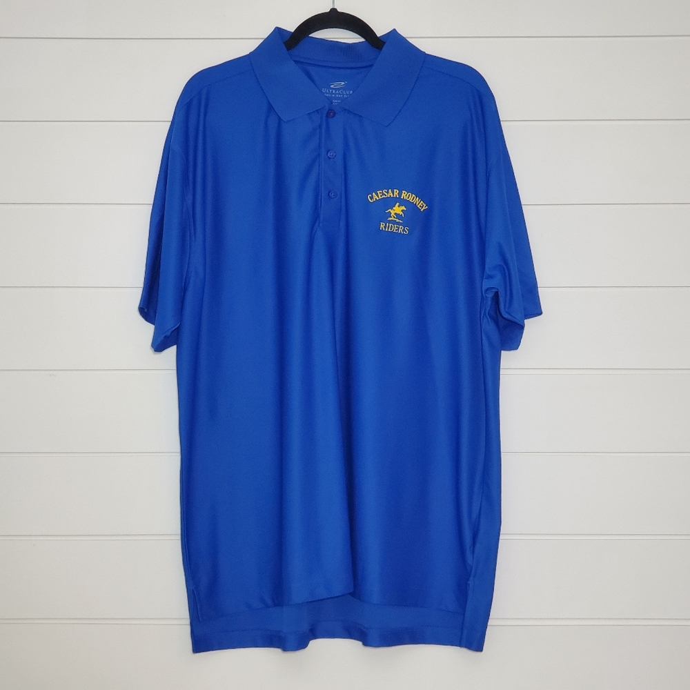 UltraClub Polo Shirt, Men, Caesar Rodney Riders, Size:‎ XL